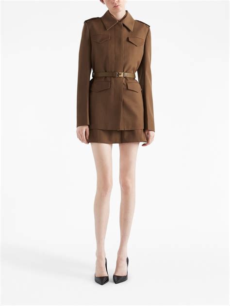 prada gabardine jacket|Single.